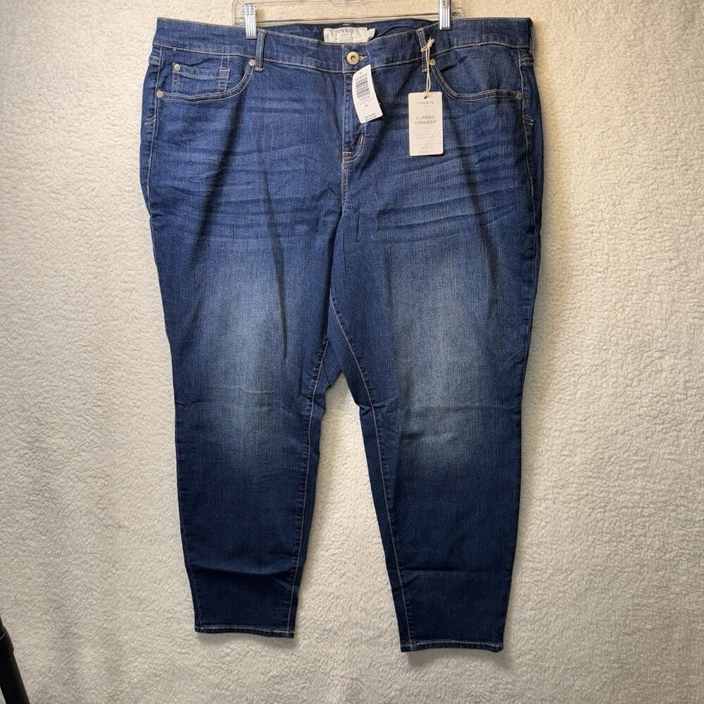 Torrid Jeans Back Country Classic Straight Premium Stretch Denim Size 24 R NWT